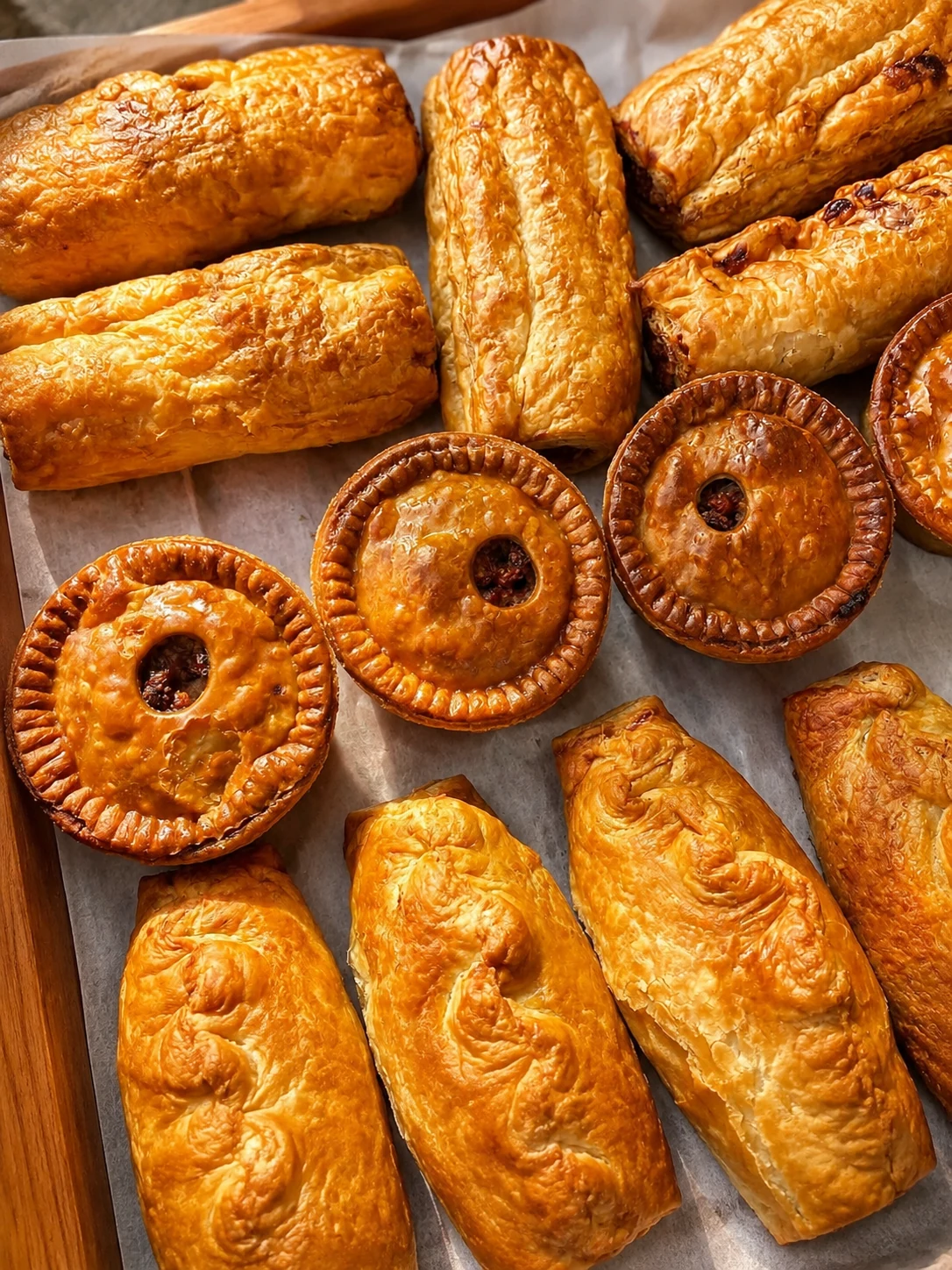 A selection of pastries and small bakes